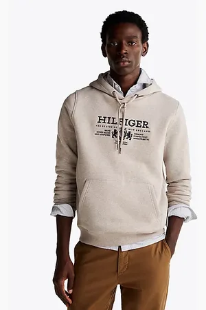 Tommy Hilfiger Felpa con stemma ricamato e cappuccio