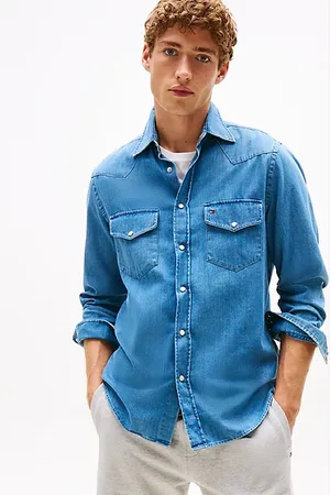 Tommy Hilfiger Camicia regular fit in denim stile western