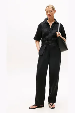Tommy Hilfiger Tuta in misto lino con cintura