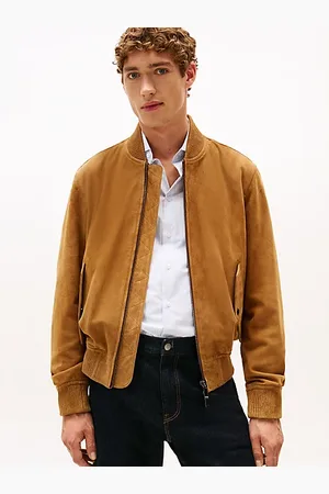 Tommy Hilfiger Bomber Smart Casual in pelle scamosciata