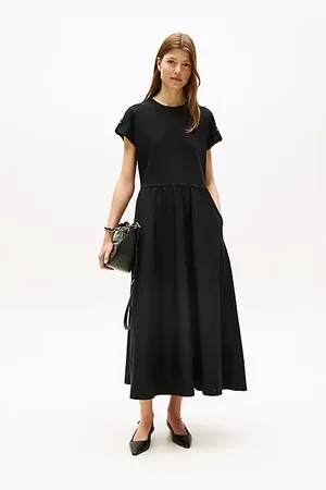 Tommy Hilfiger Vestito midi con bottoni dorati