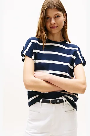 Tommy Hilfiger T-shirt con bottoni dorati
