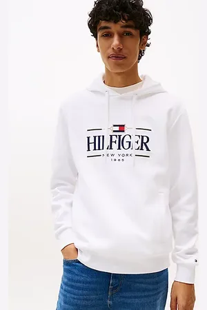 Tommy Hilfiger Felpa con cappuccio e logo ricamato
