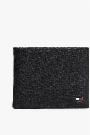 Tommy Hilfiger Portafogli bifold in pelle con bandierina