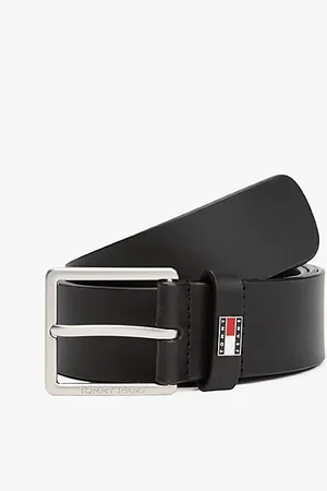 Tommy Hilfiger Cintura in pelle con placchetta e logo