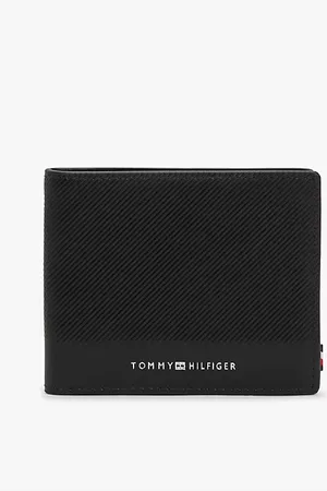 Tommy Hilfiger Portafogli bifold in pelle con logo