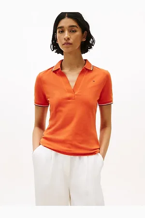 Tommy Hilfiger Polo 1985 slim fit con bordi a contrasto