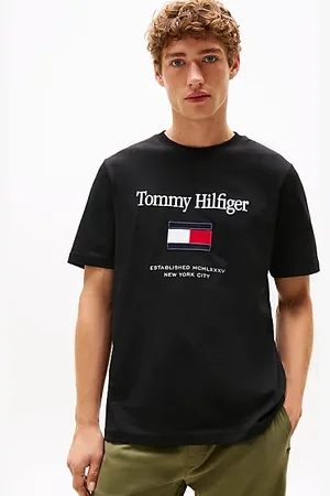Tommy Hilfiger T-shirt in jersey con bandiera