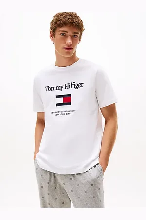 Tommy Hilfiger T-shirt in jersey con bandiera