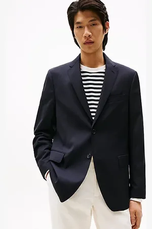 Tommy Hilfiger Blazer monopetto in twill di pura lana