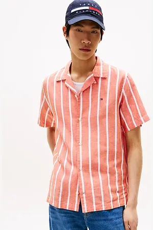 Tommy Hilfiger Camicia regular fit a righe e maniche corte