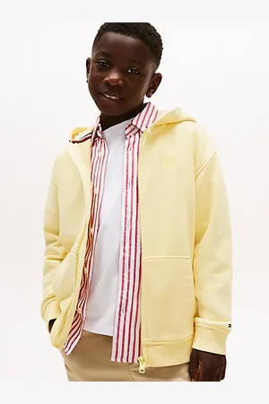 Tommy Hilfiger Felpa con cappuccio, zip e bandierina
