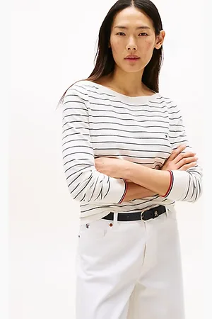 Tommy Hilfiger Pullover in jersey con scollatura a barca