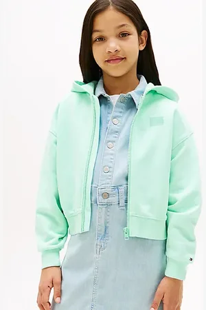 Tommy Hilfiger Felpa relaxed fit con cappuccio e zip