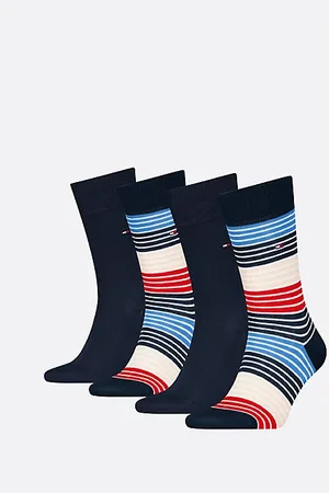 Tommy Hilfiger 4 pack calzini a righe multicolori