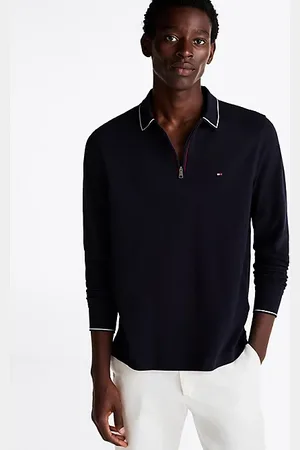 Tommy Hilfiger Polo a maniche lunghe con zip