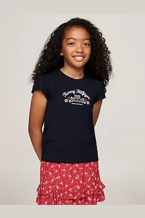 Tommy Hilfiger T-shirt slim fit con logo e motivo floreale