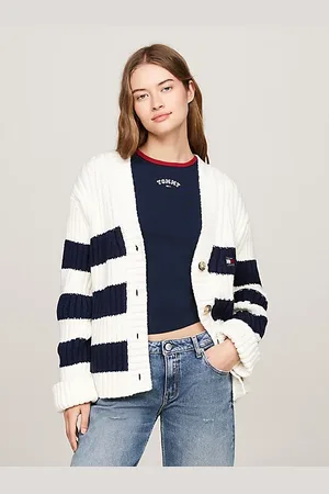 Tommy Hilfiger Cardigan oversize con lana e logo