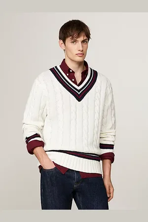 Tommy Hilfiger Pullover in maglia intrecciata di misto lana