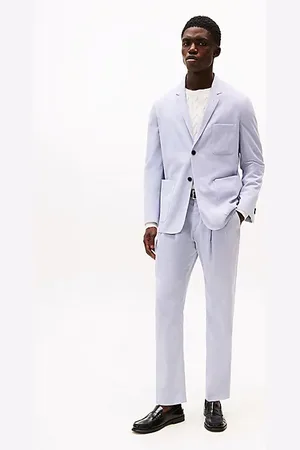 Tommy Hilfiger Pantaloni in seersucker a micro righe