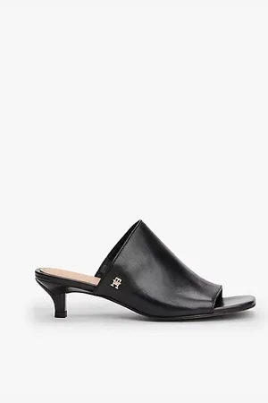 Tommy Hilfiger Sandali in pelle con tacco medio