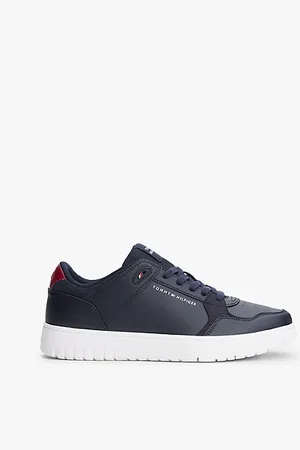 Tommy Hilfiger Sneakers stile basket con mix di texture e pelle