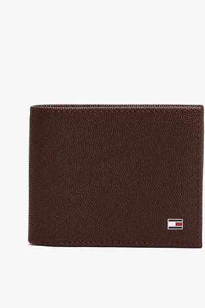 Tommy Hilfiger Portafogli bifold in pelle con bandierina