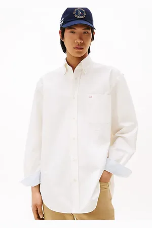 Tommy Hilfiger Camicia squadrata in popeline