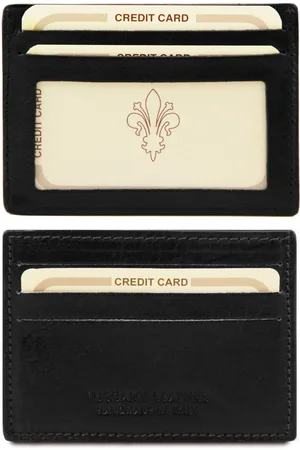 Tuscany Leather Esclusivo portacarte di credito in pelle con finestra