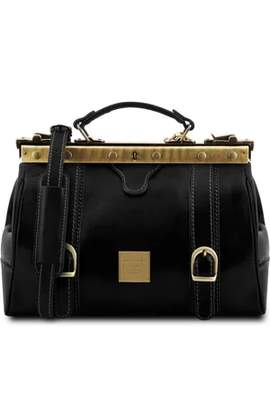 Tuscany Leather Borsa medico in pelle con fibbie frontali