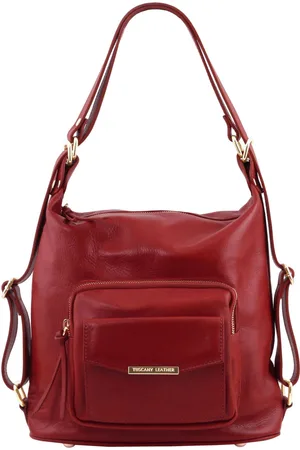 Tuscany Leather Borsa donna in pelle convertibile a zaino