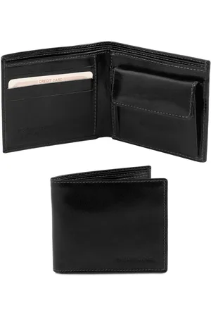 Tuscany Leather Esclusivo portafoglio uomo in pelle 2 ante con portaspiccioli