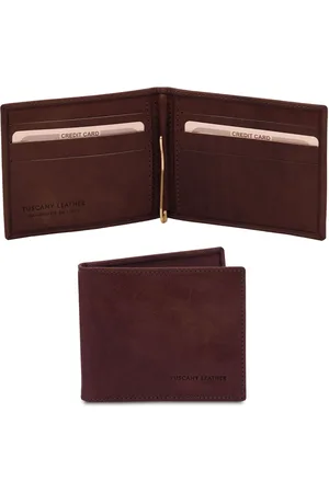 Tuscany Leather Esclusivo portacarte in pelle con fermasoldi