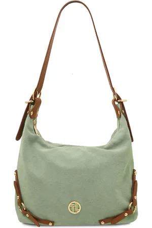 Tuscany Leather Borsa a spalla in pelle scamosciata