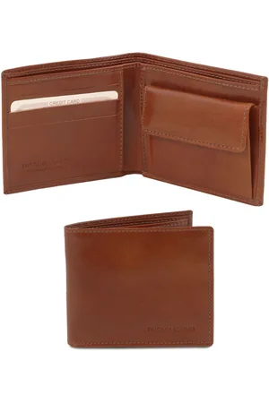 Tuscany Leather Esclusivo portafoglio uomo in pelle 2 ante con portaspiccioli