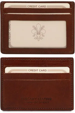 Tuscany Leather Esclusivo portacarte di credito in pelle con finestra