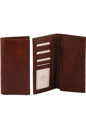 Tuscany Leather Esclusivo portafoglio verticale in pelle uomo 2 ante
