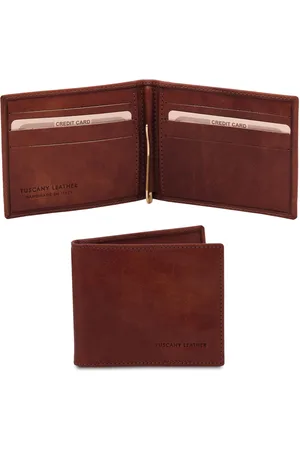 Tuscany Leather Esclusivo portacarte in pelle con fermasoldi