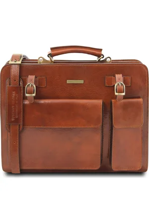 Tuscany Leather Borsa da lavoro in pelle 2 scomparti con zip