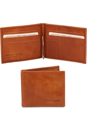 Tuscany Leather Esclusivo portacarte in pelle con fermasoldi