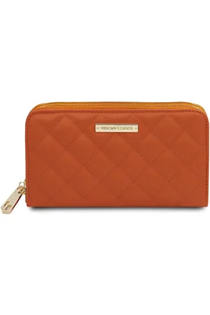 Tuscany Leather Portafogli in pelle morbida con doppia zip around