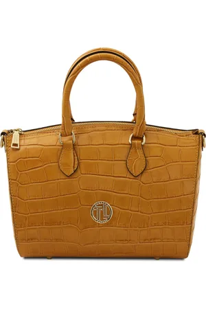 Tuscany Leather Bauletto in pelle stampa cocco