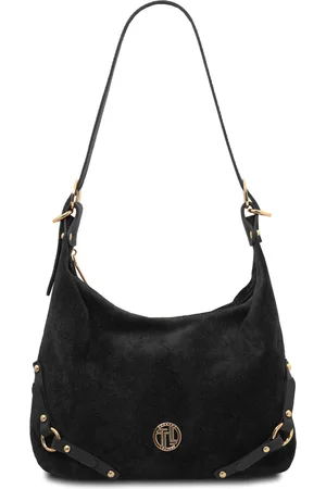 Tuscany Leather Borsa a spalla in pelle scamosciata