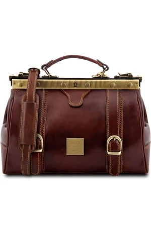 Tuscany Leather Borsa medico in pelle con fibbie frontali