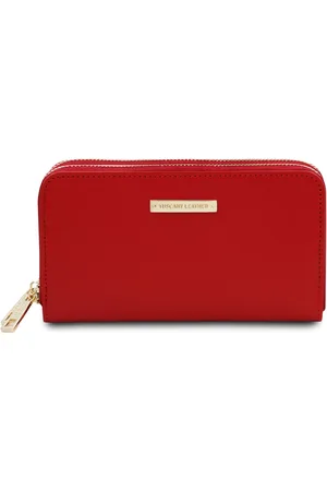 Tuscany Leather Portafogli in pelle con doppia zip around