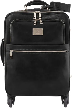 Tuscany Leather Trolley verticale in pelle con 4 ruote