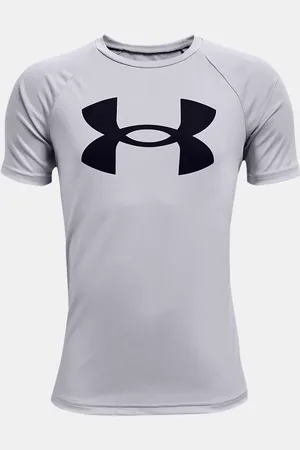 Under Armour Maglia a maniche corte Tech™ Big Logo da ragazzo Mod Light Heather