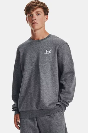 Under Armour Felpa Icon Fleece Crew da uomo Pitch Medium Heather