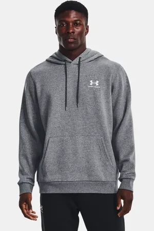 Under Armour Felpa con cappuccio Icon Fleece da uomo Pitch Medium Heather