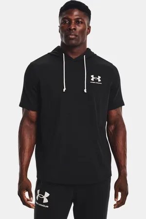 Under Armour Felpa con cappuccio a maniche corte Rival Terry da uomo